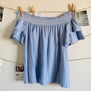 American Eagle Off-The-Shoulder Summer Blouse